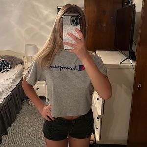 Gray Champion Croppped T-Shirt